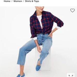 NWT jcrew flannel shirt